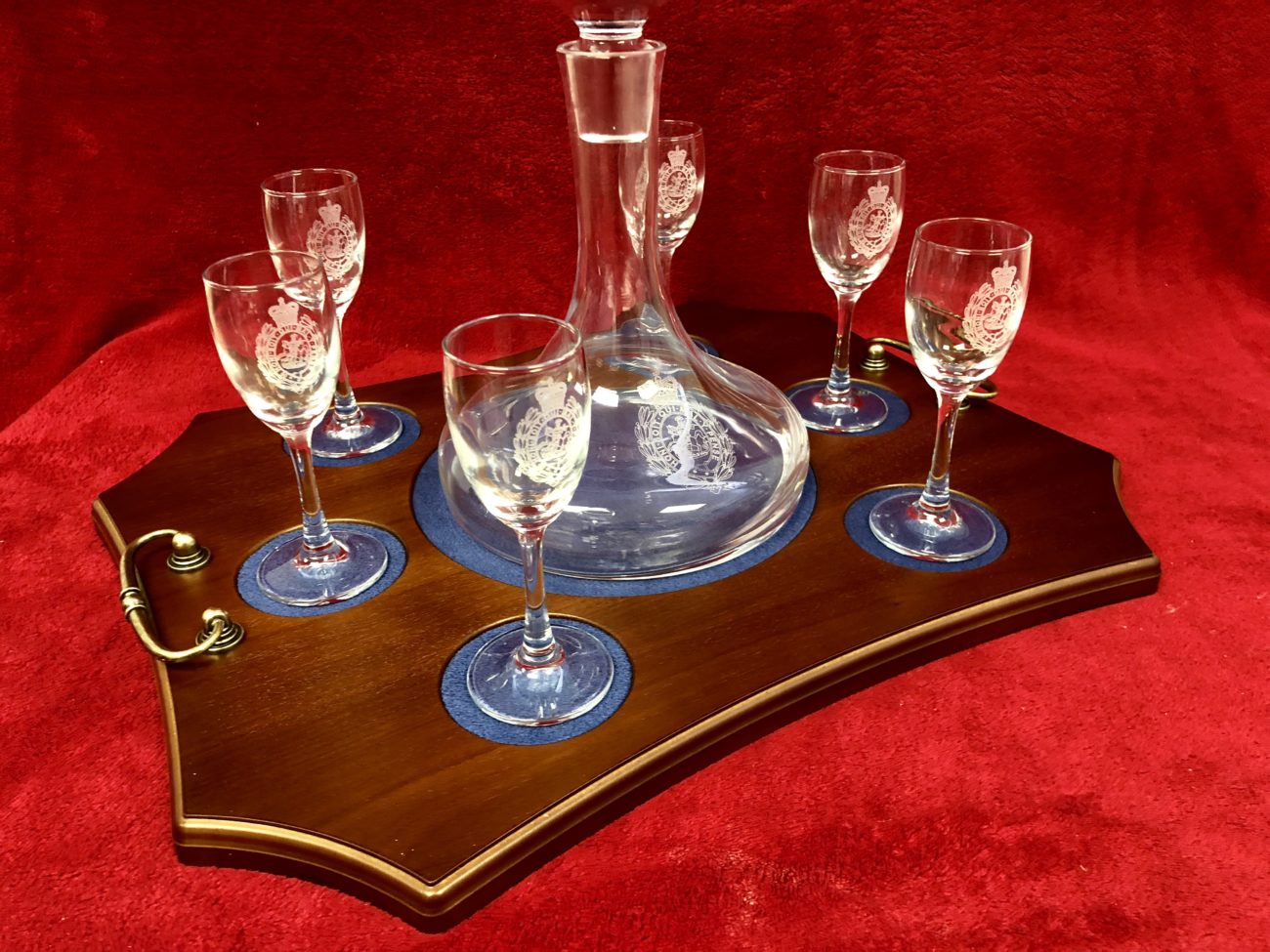Ships Port Decanter Set With 6 Glasses And Tray Pronto Images 